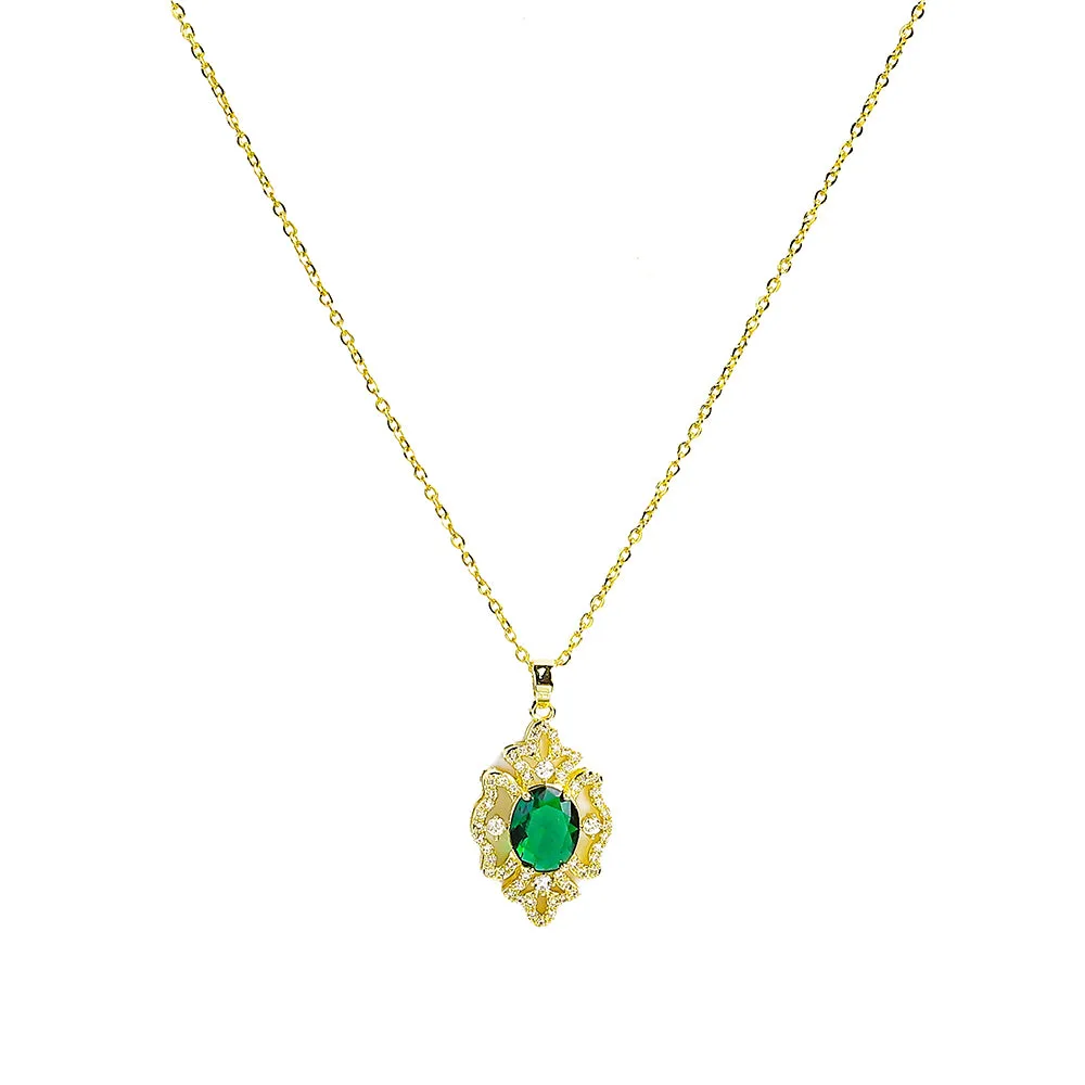 Gorgeous Sparkling Zircon Stones Necklace - Fluffy