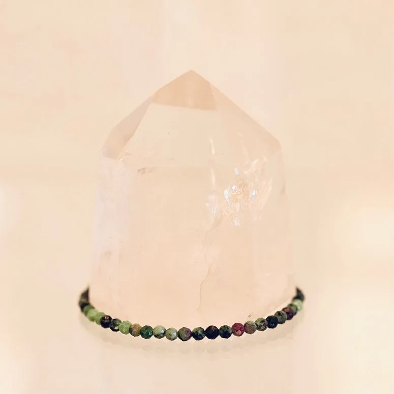 Grade AAA Ruby Zoisite Dainty Bracelet