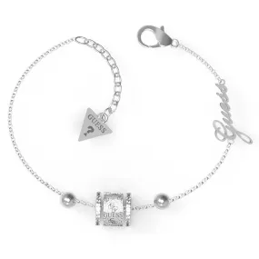 Guess Stainless Steel 4G Double Side Crystal Band Bracelet