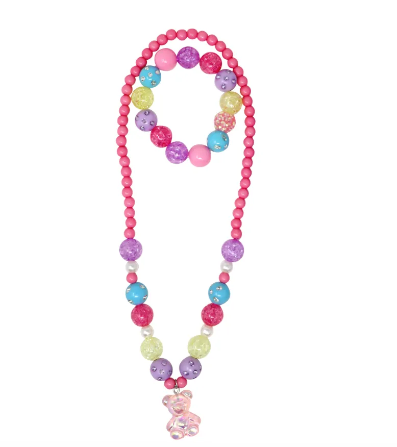 Gummy Bear Necklace and Bracelet Set