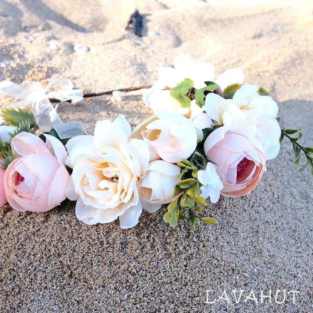 Hippie Cream Flower Crown