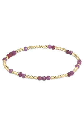 Hope Unwritten Gemstone Bracelet - Ruby