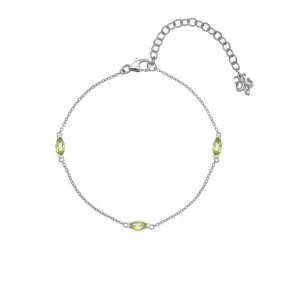 Hot Diamonds Anais August Peridot Bracelet AB008