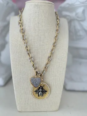 I'm The Queen Bee Necklace - Gold