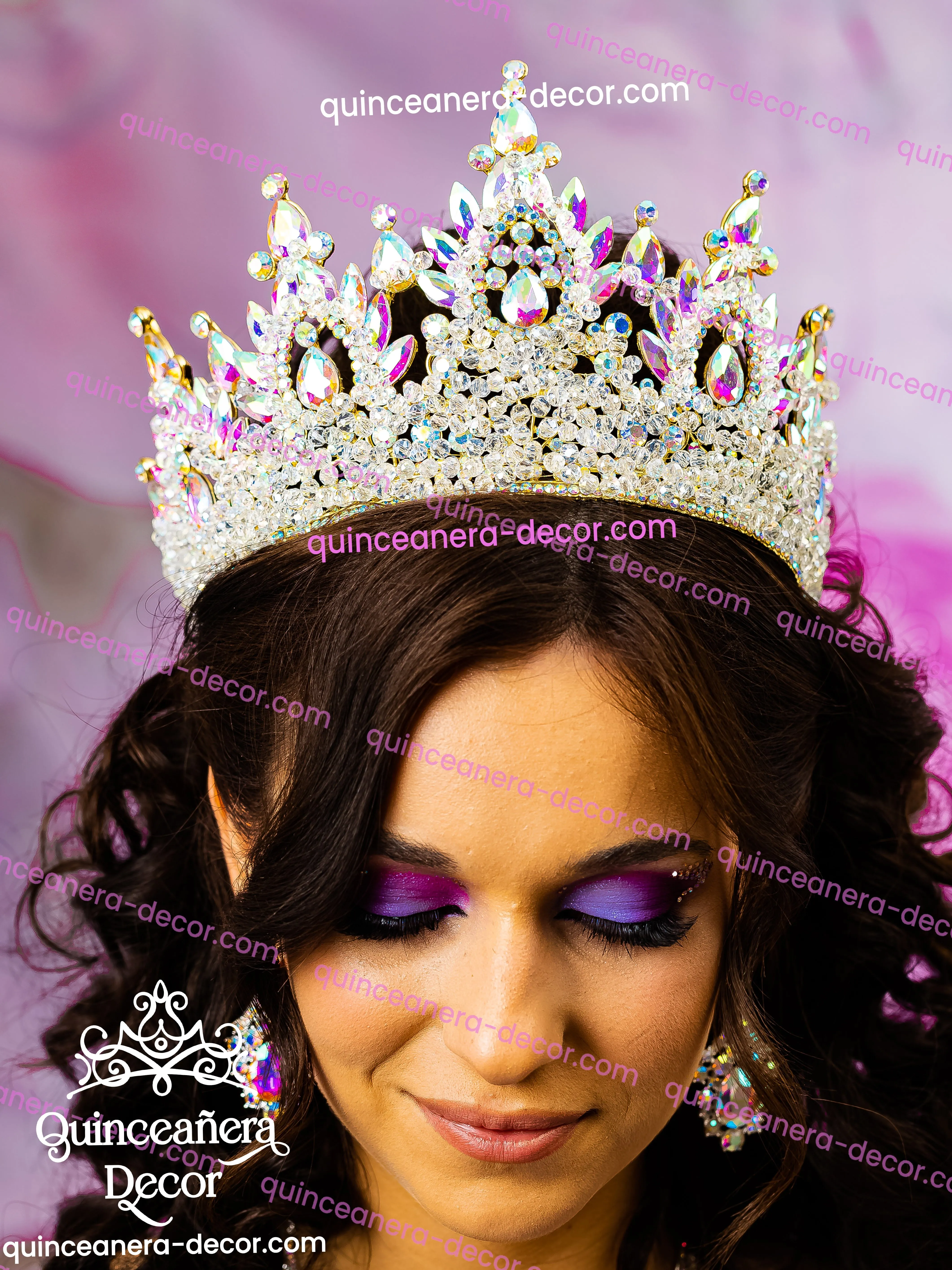 Iridescent Quinceanera Crown