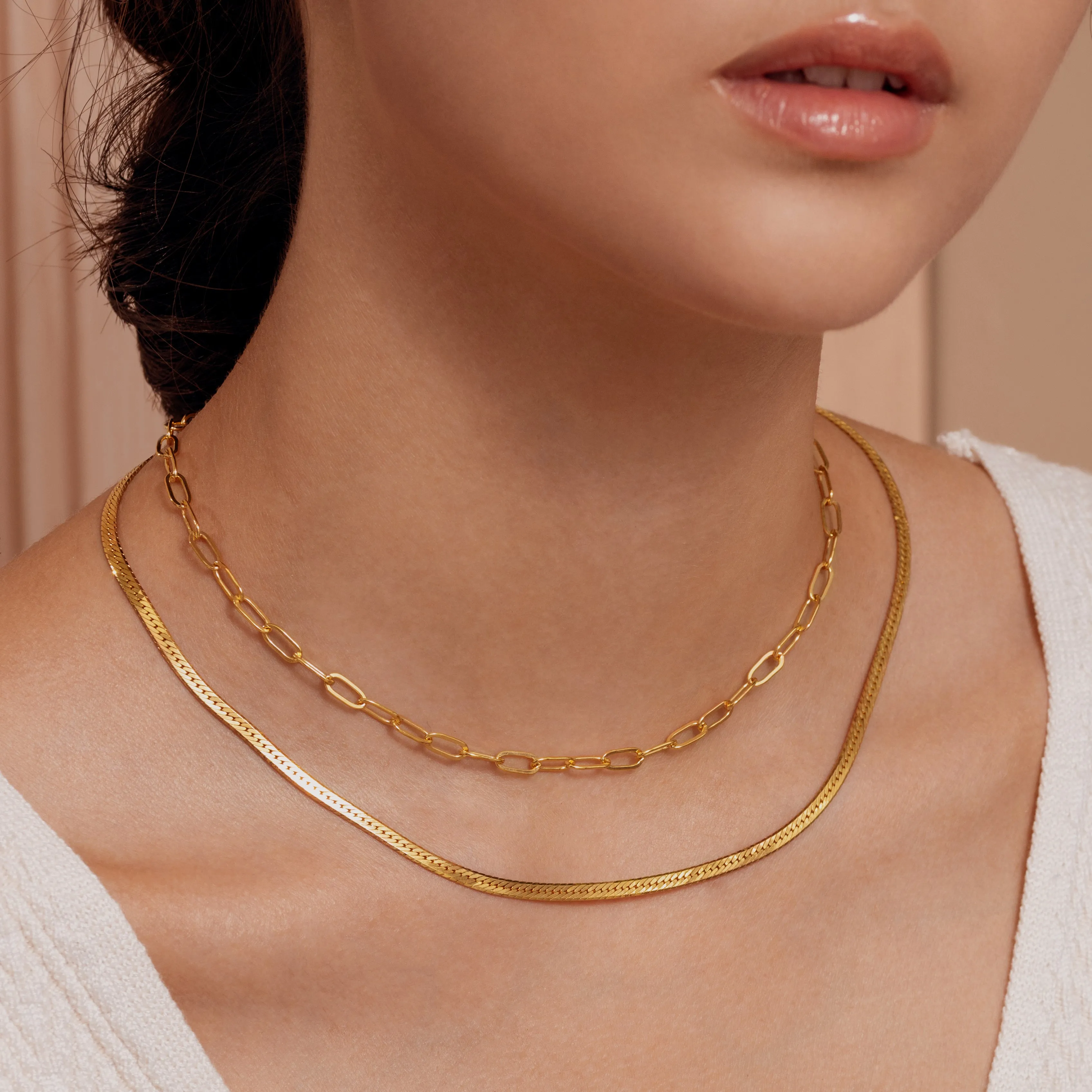 Isabel Paper Clip Chain Choker