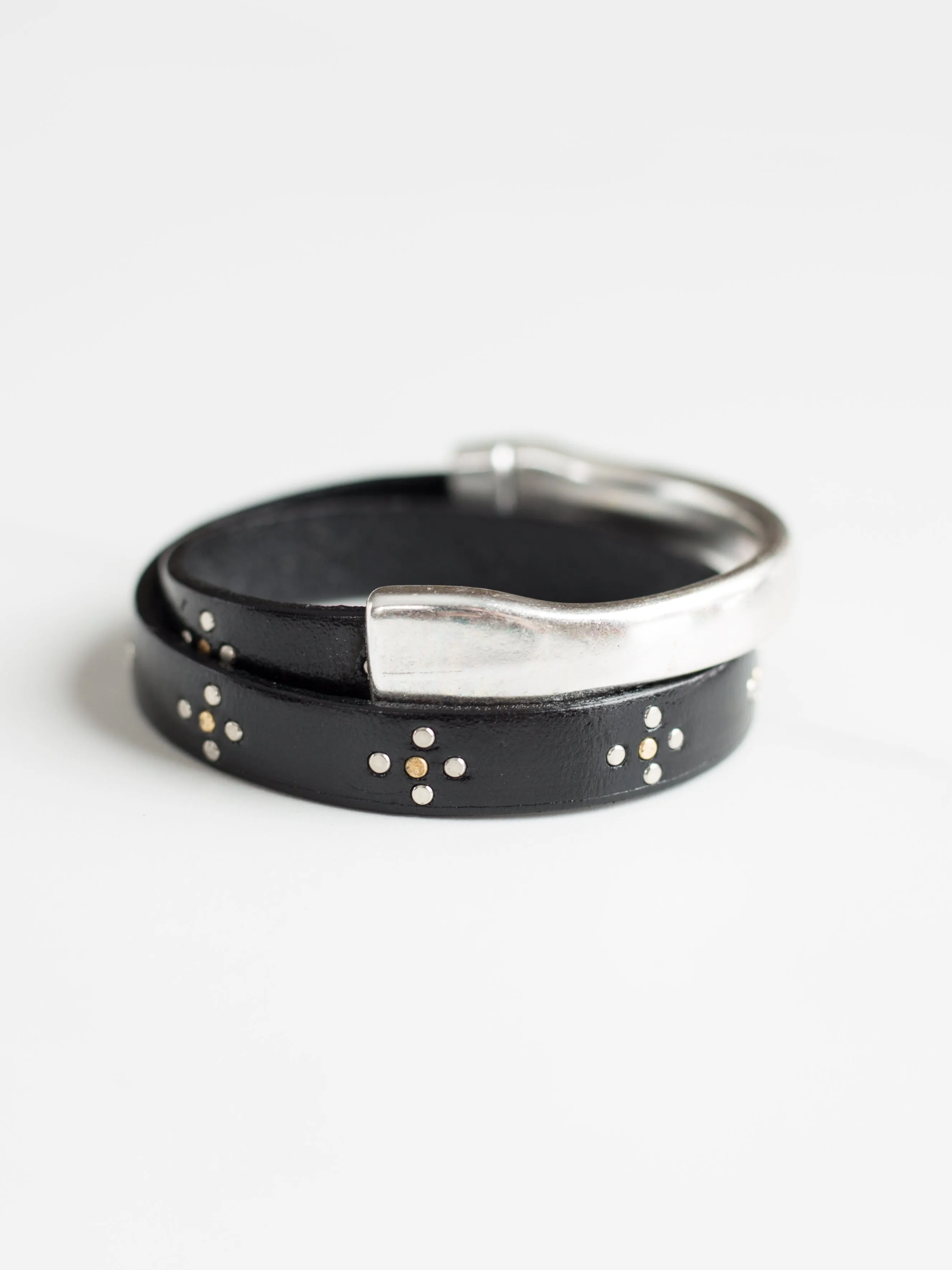 Italian Studded Wrap Bracelet