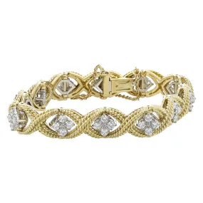 Jabel 2.35-Carat Diamond Add-a-Link 18K Bracelet