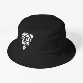 Jesus Is My Gps - Funny Catholic Christian Religious Jesus Bucket Hat