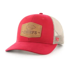 KANSAS CITY CHIEFS RAWHIDE VELCRO '47 TRUCKER