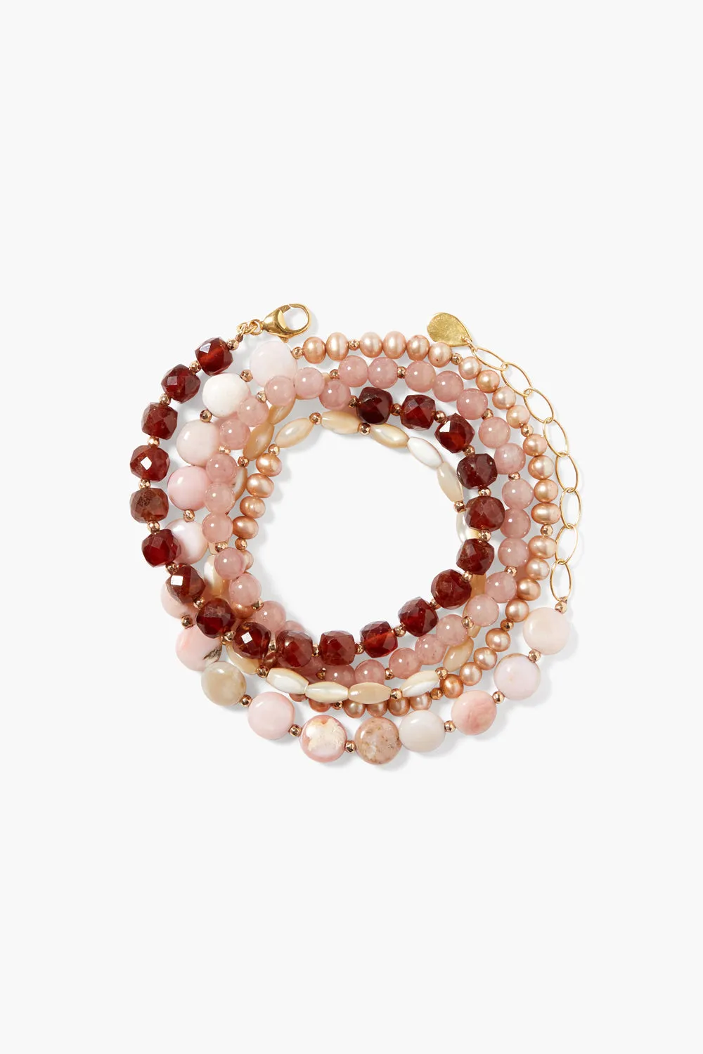 Keyes Naked Wrap Bracelet Pink Mix