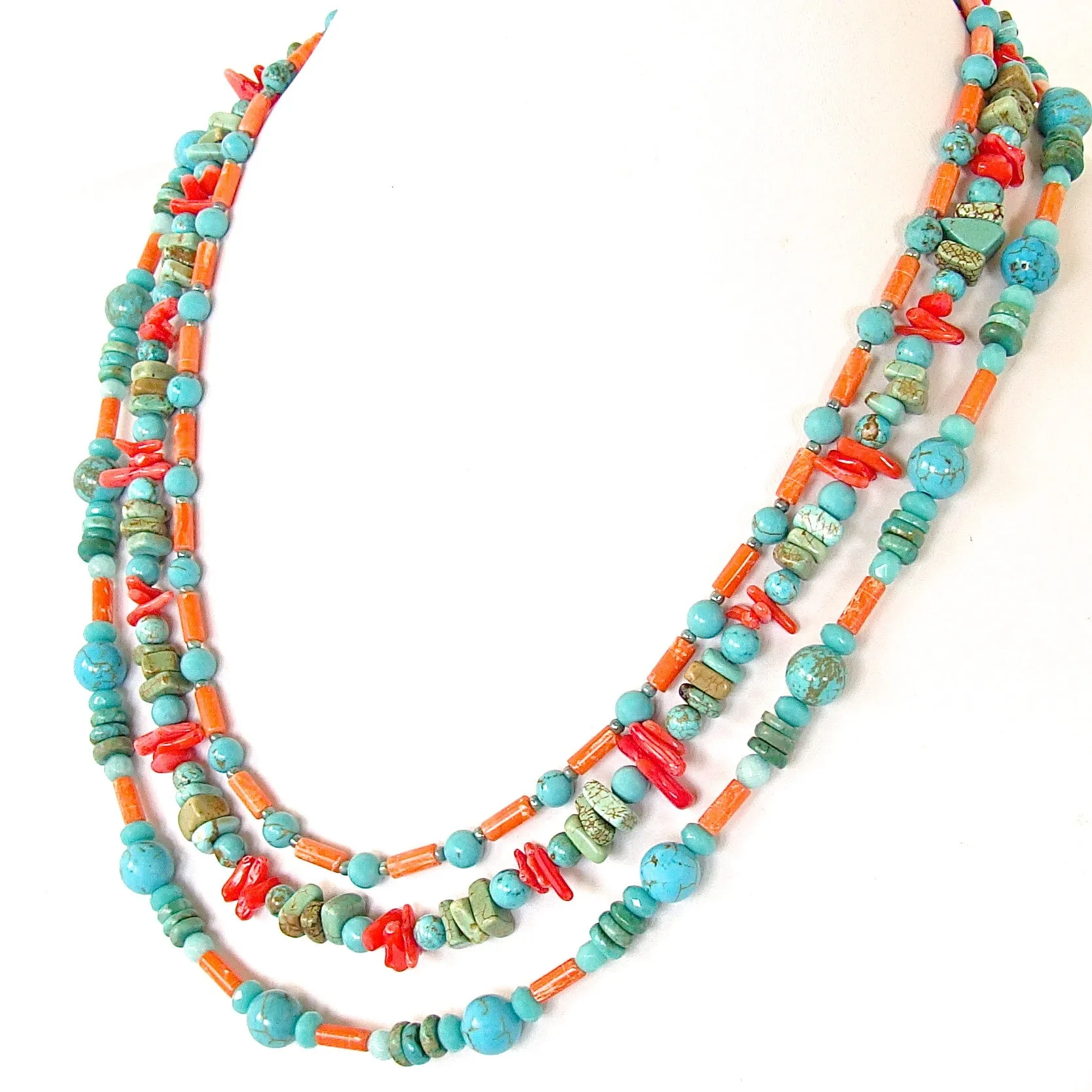 Kokomo: Turquoise and Coral Jewelry