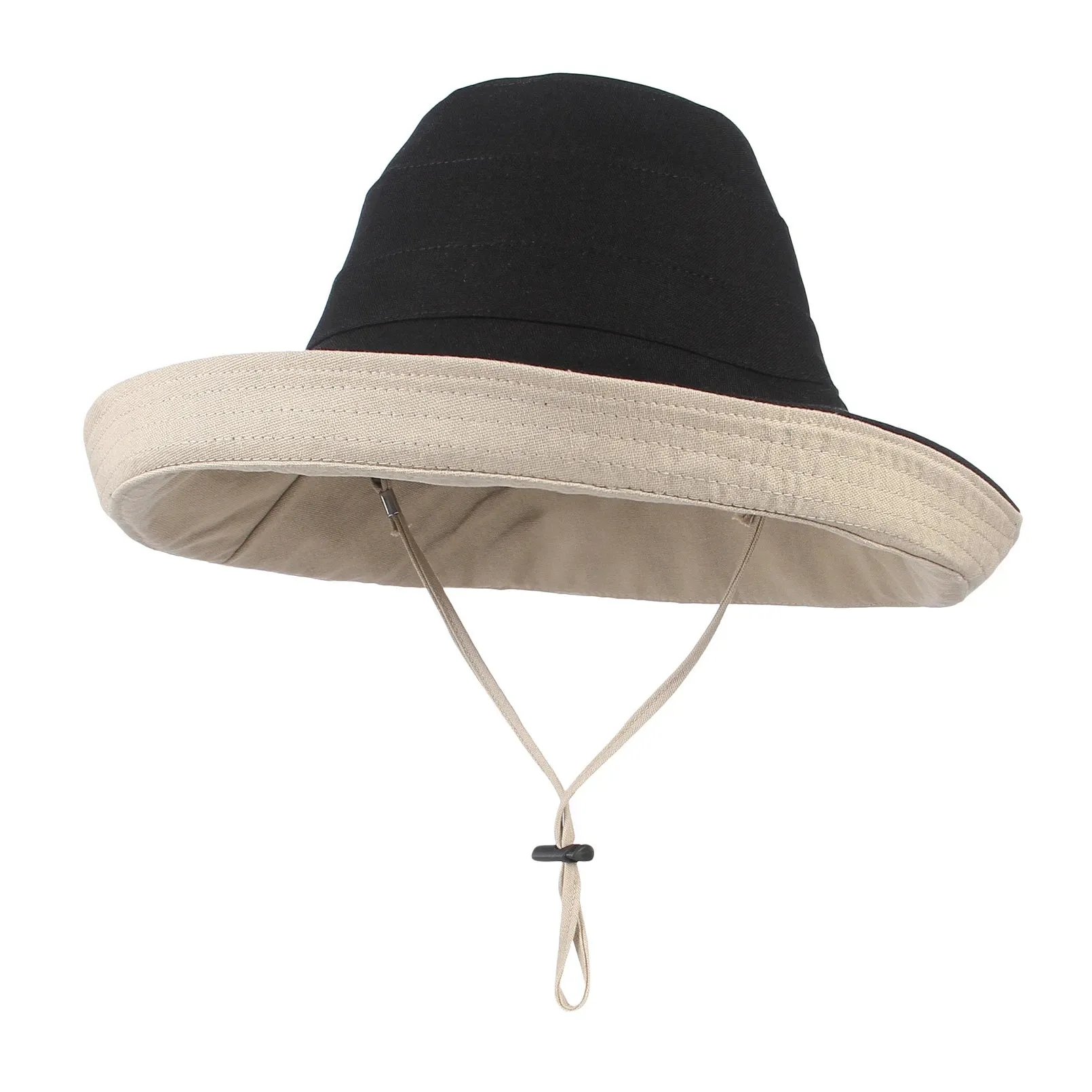 Large Brim Double Sided Bucket Hat Sun Hat