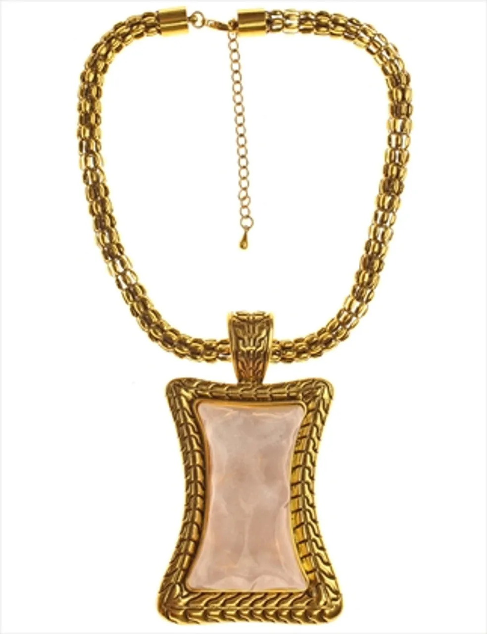 Large Gold Pendant Necklace