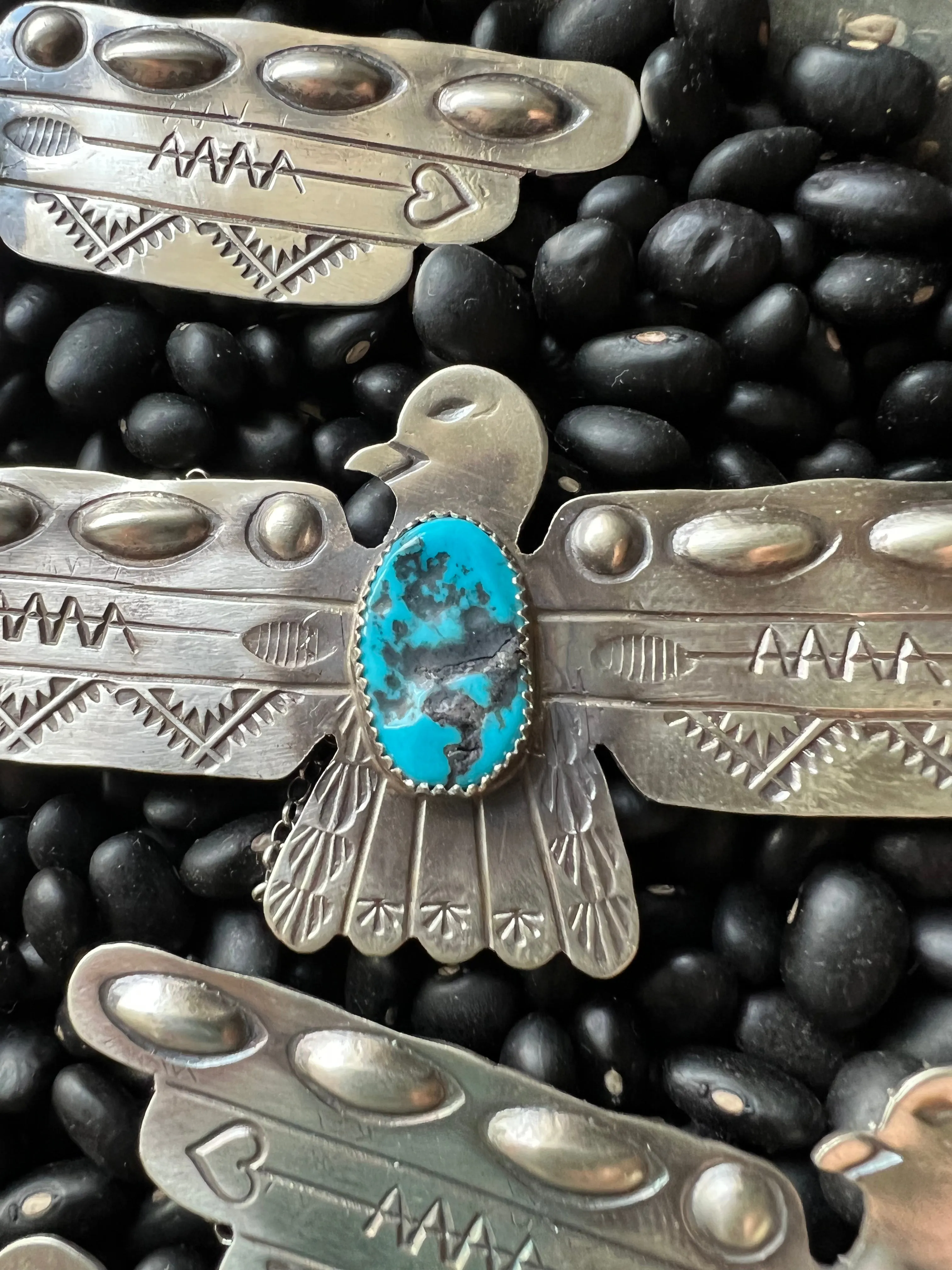 Large Thunderbird Turquoise Necklace