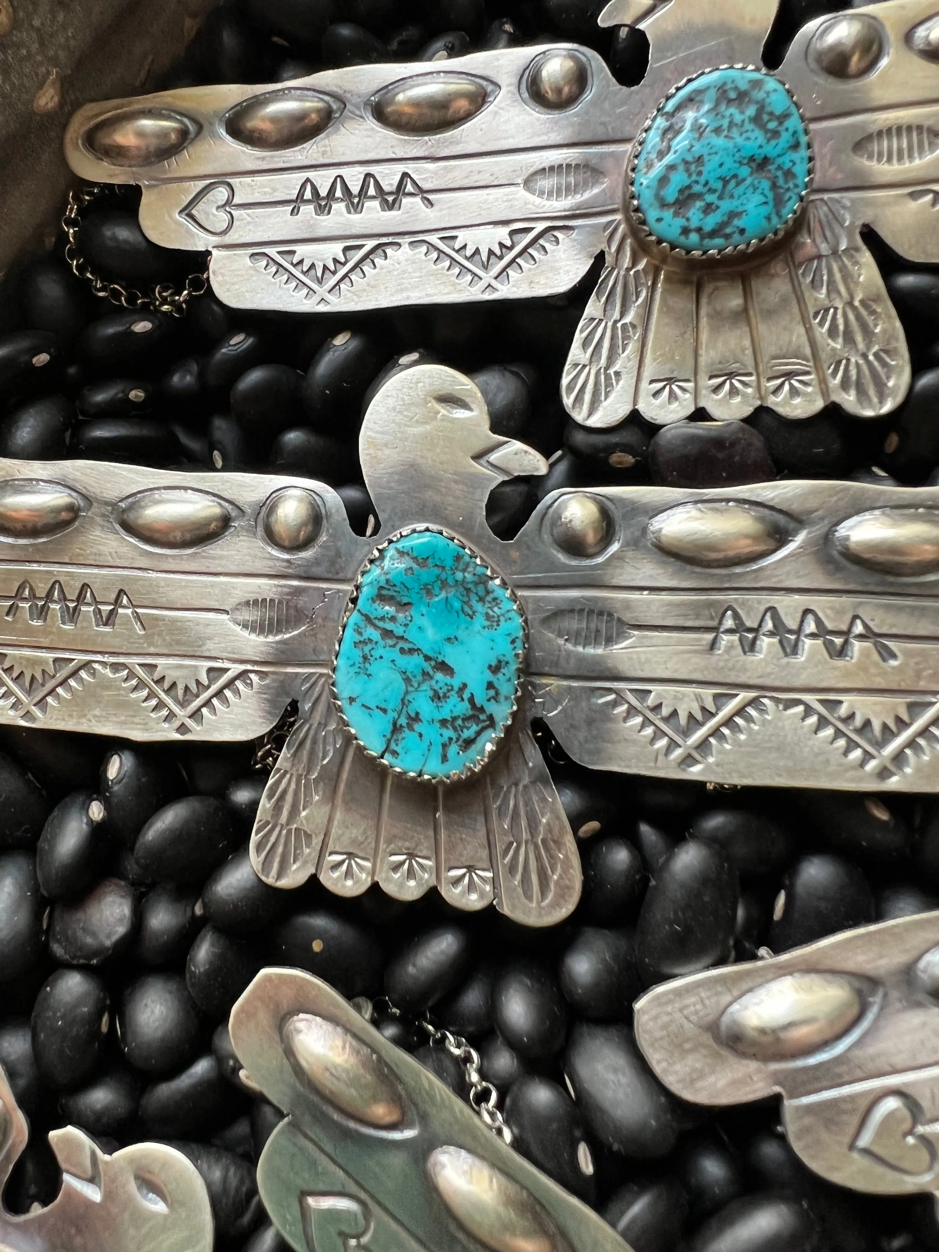 Large Thunderbird Turquoise Necklace