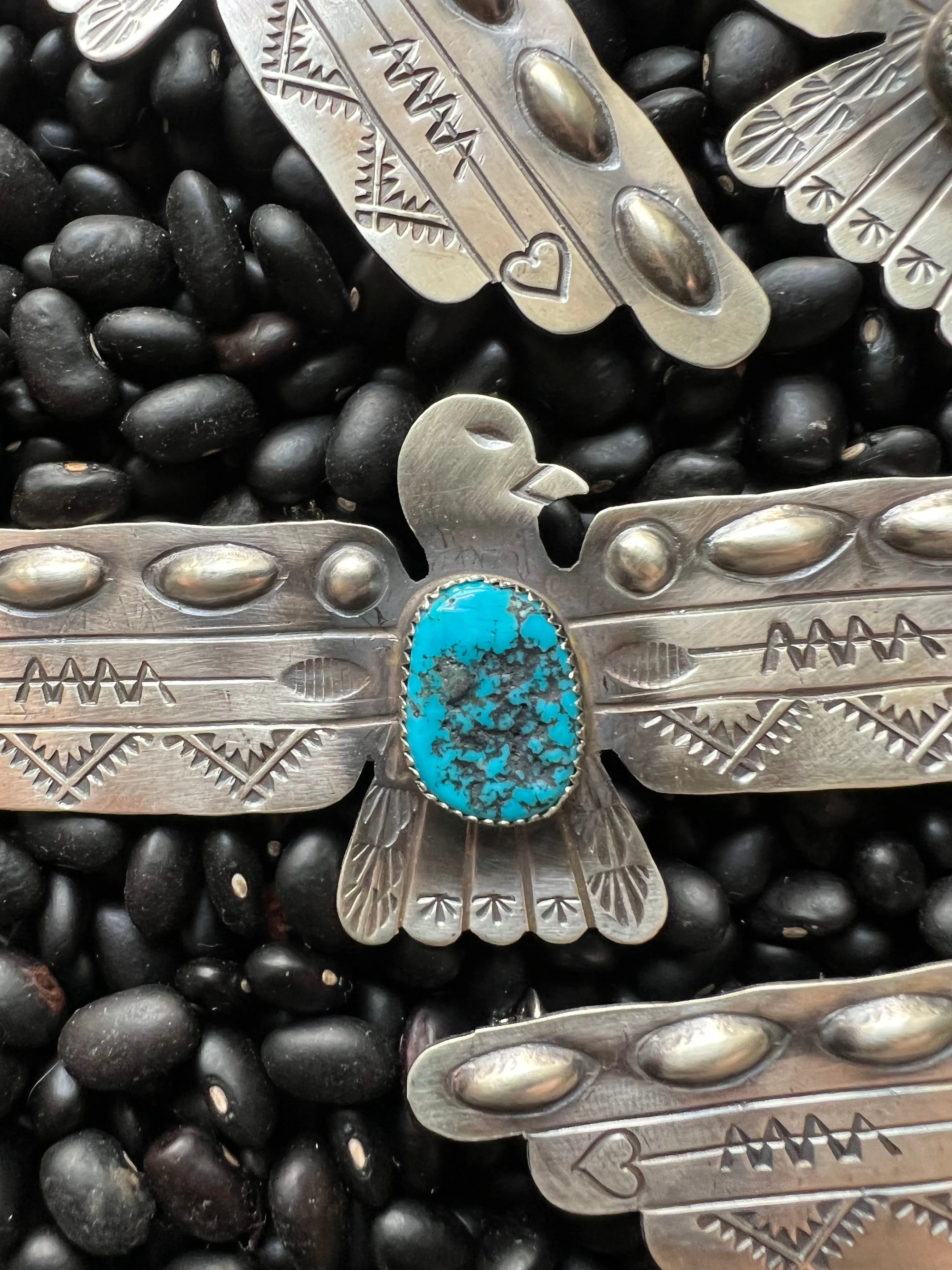 Large Thunderbird Turquoise Necklace