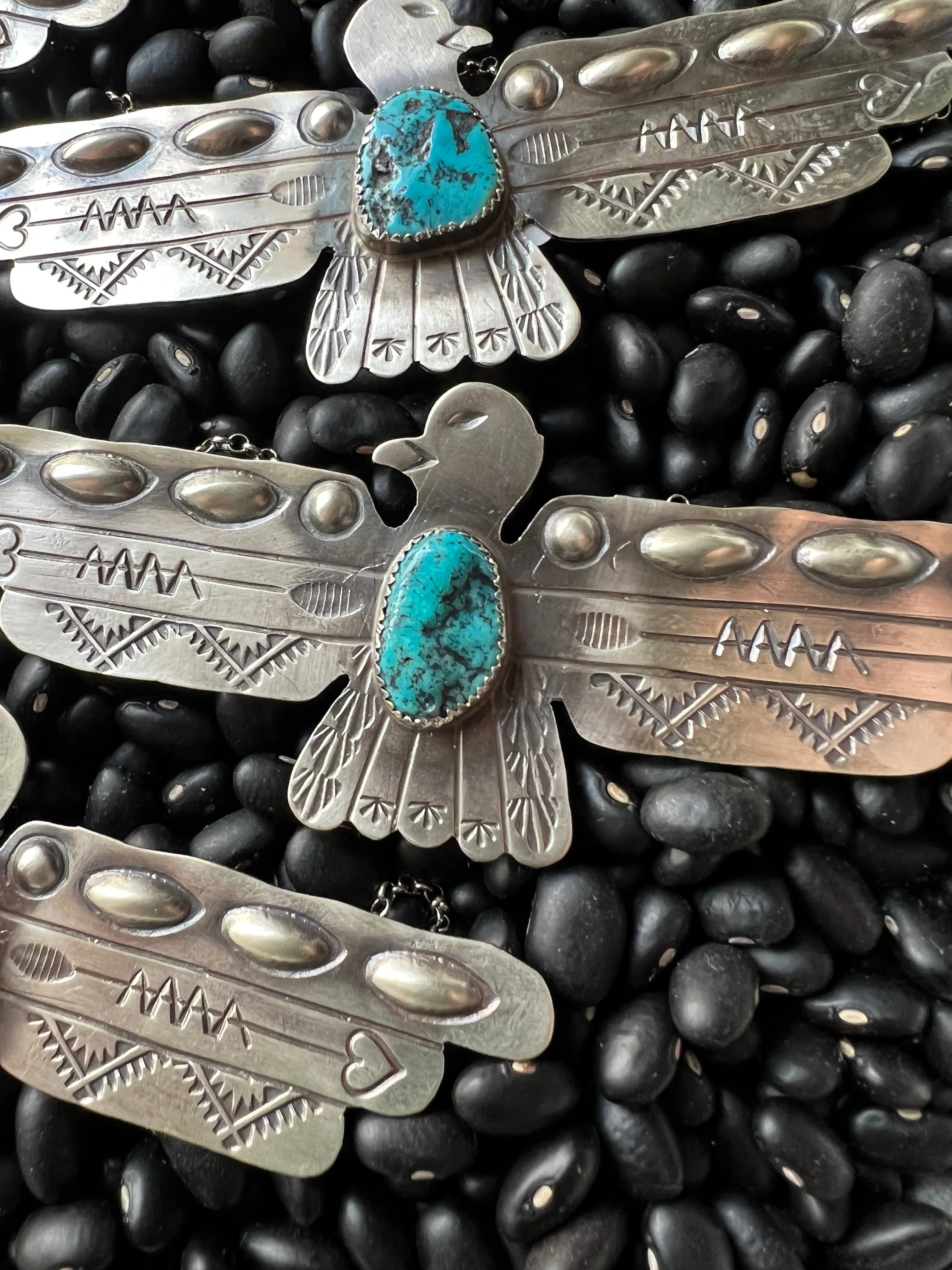 Large Thunderbird Turquoise Necklace