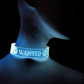 LED "WANTED" Choker