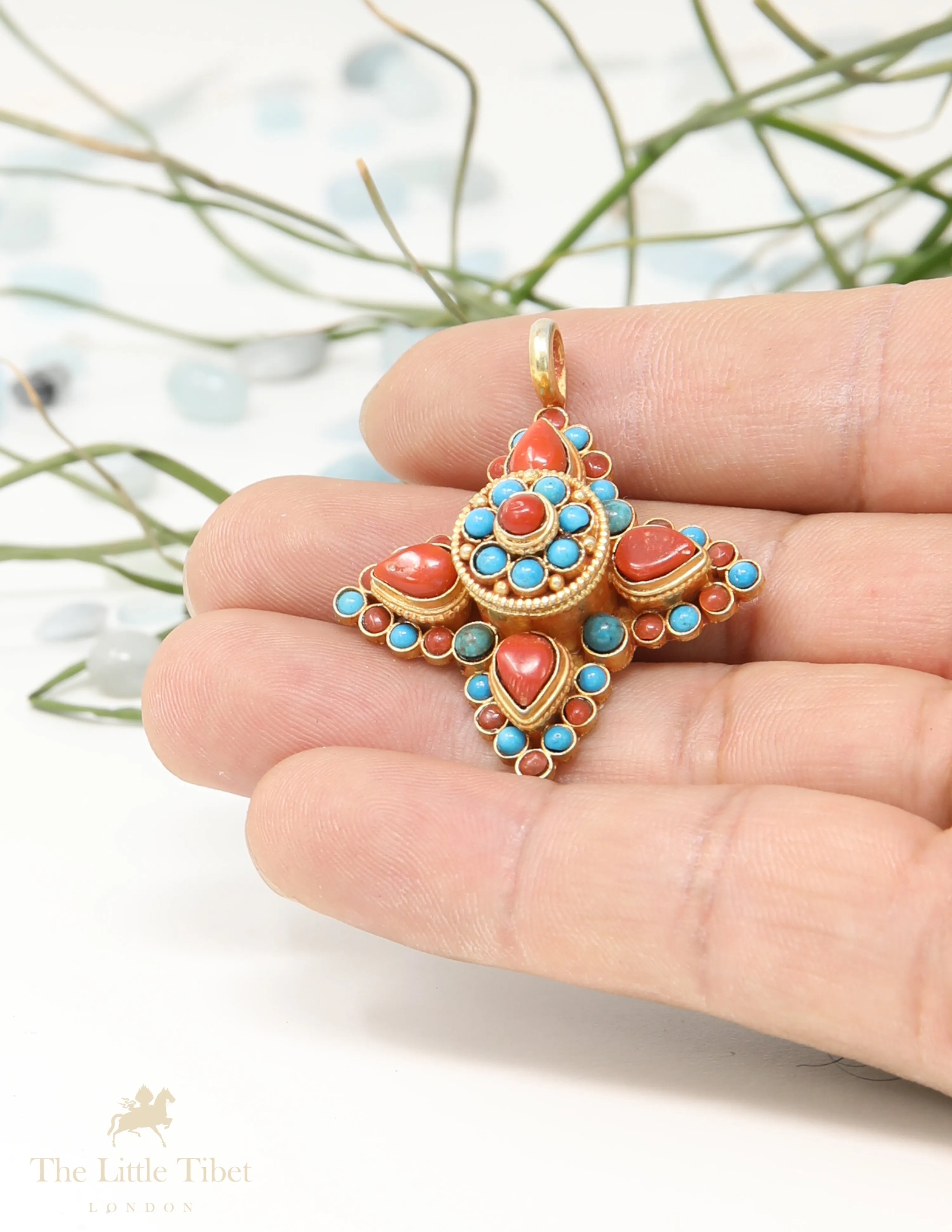 Lhasa Bumo Tibetan pendant