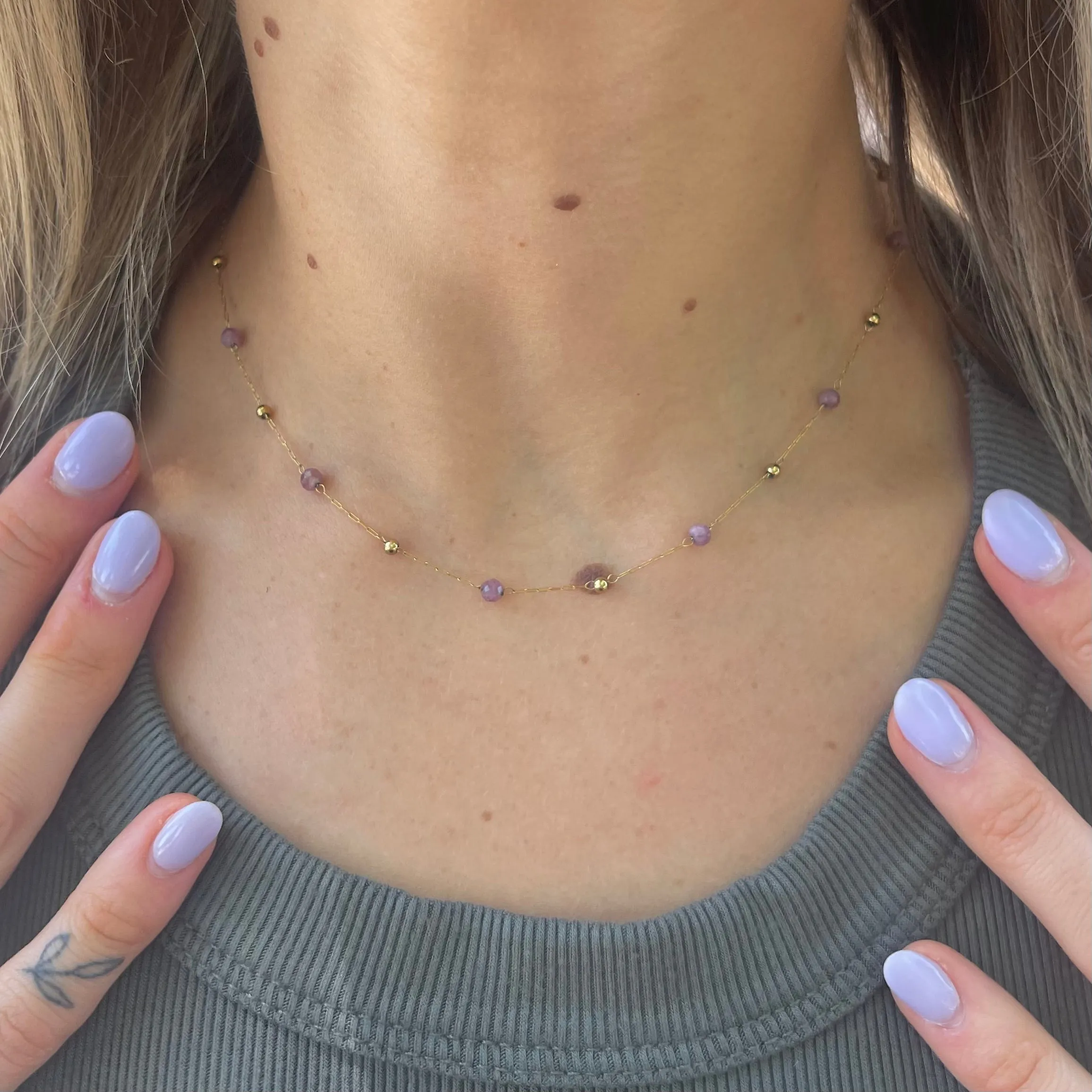 Lilac Camille Necklace