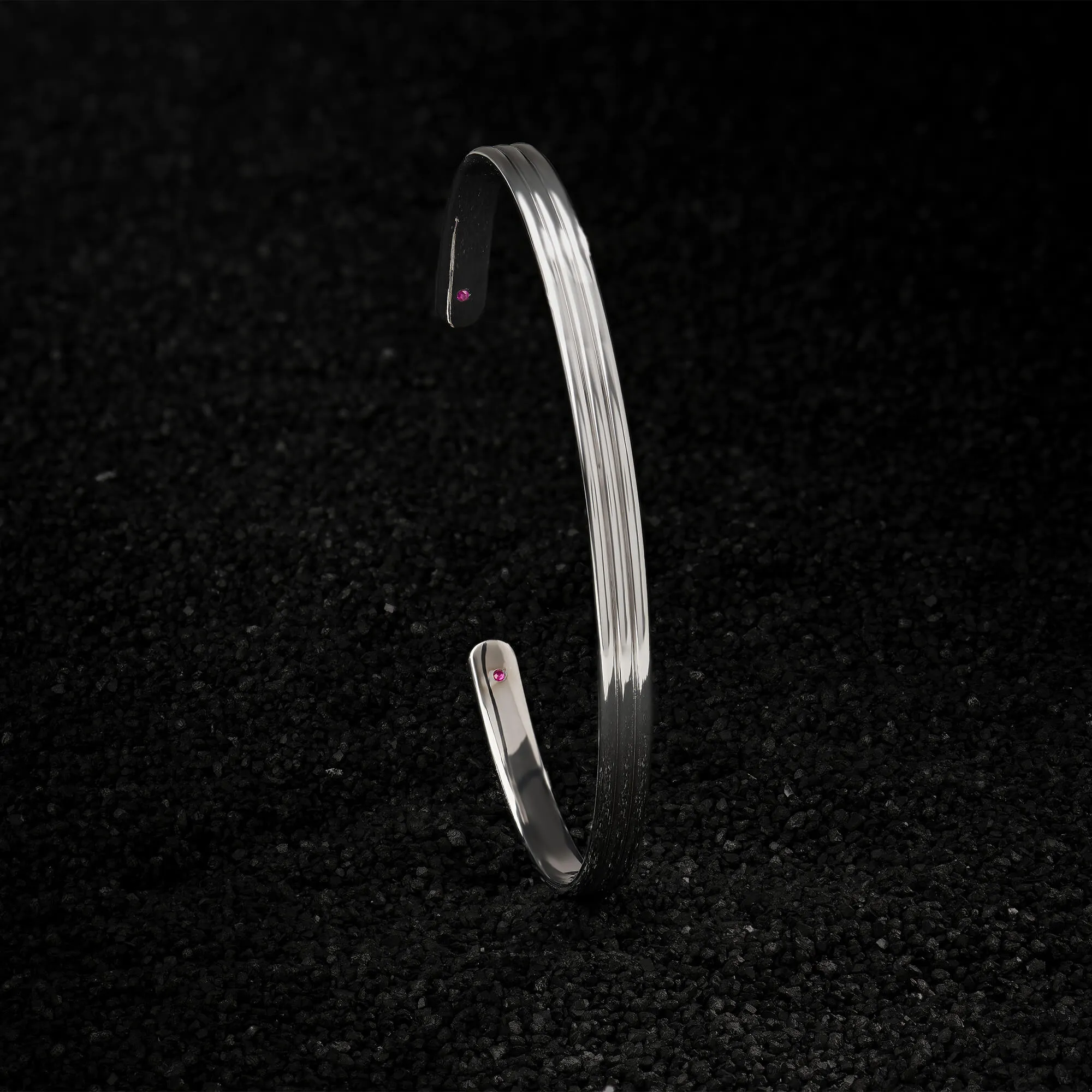 Lined Cuff in Silver