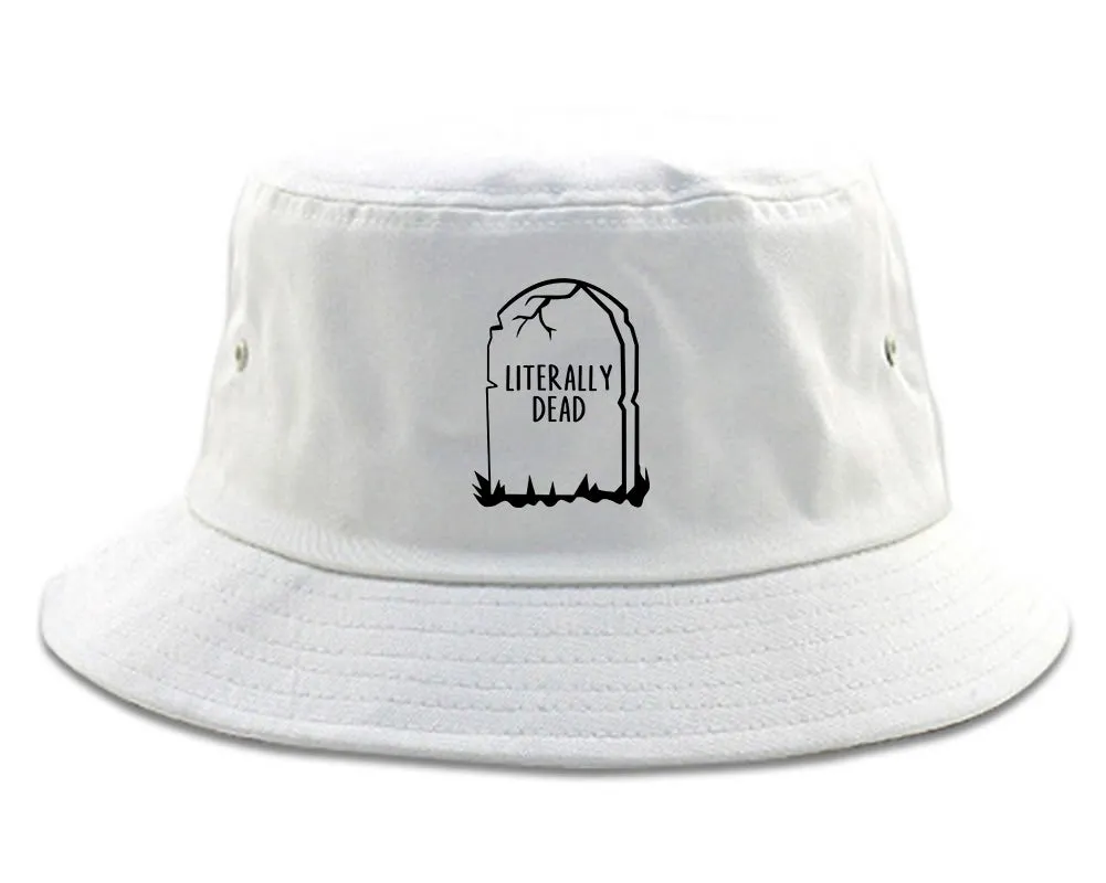 Literally Dead Halloween Mens Bucket Hat