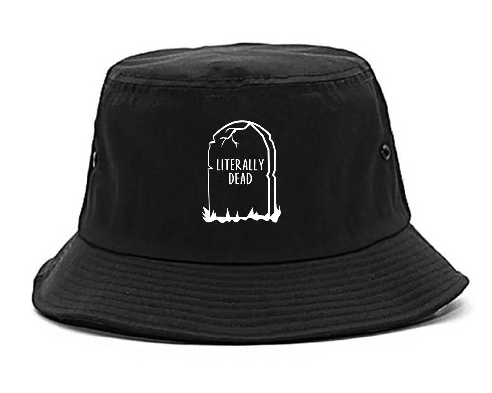 Literally Dead Halloween Mens Bucket Hat