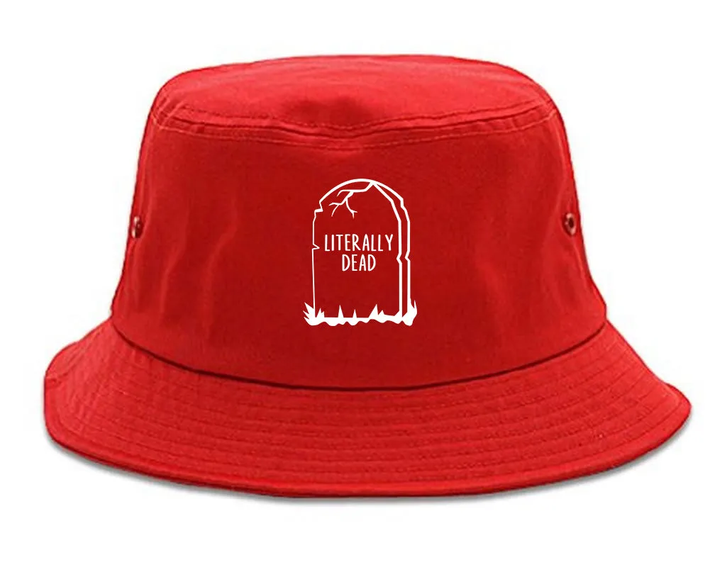 Literally Dead Halloween Mens Bucket Hat