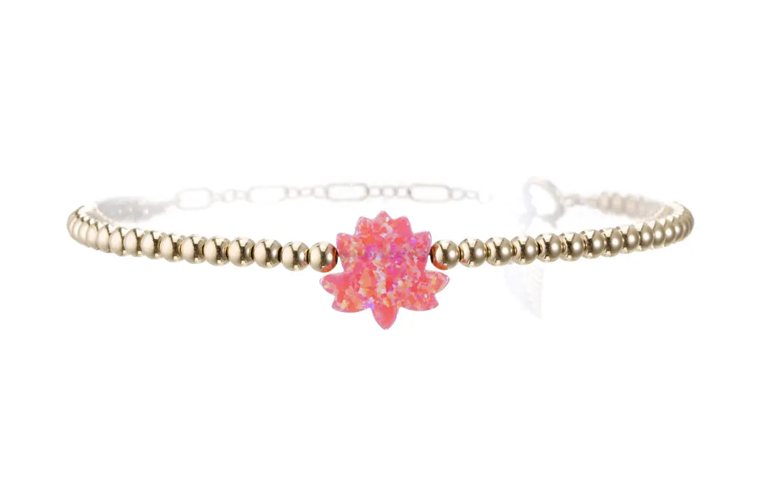 LOTUS FLOWER OPAL BRACELET