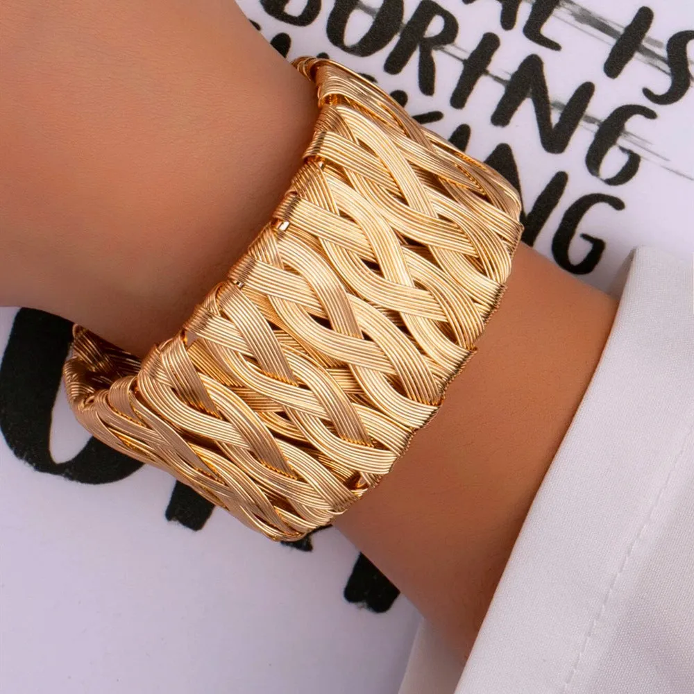 Luxurious Vienna Verve Alloy Bracelet - Elegant Designer Jewelry Piece