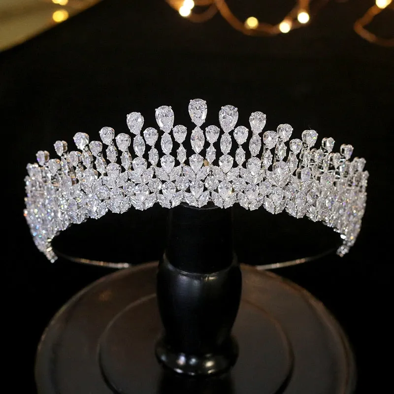 Luxury Tiara Crystal Bridal Crown