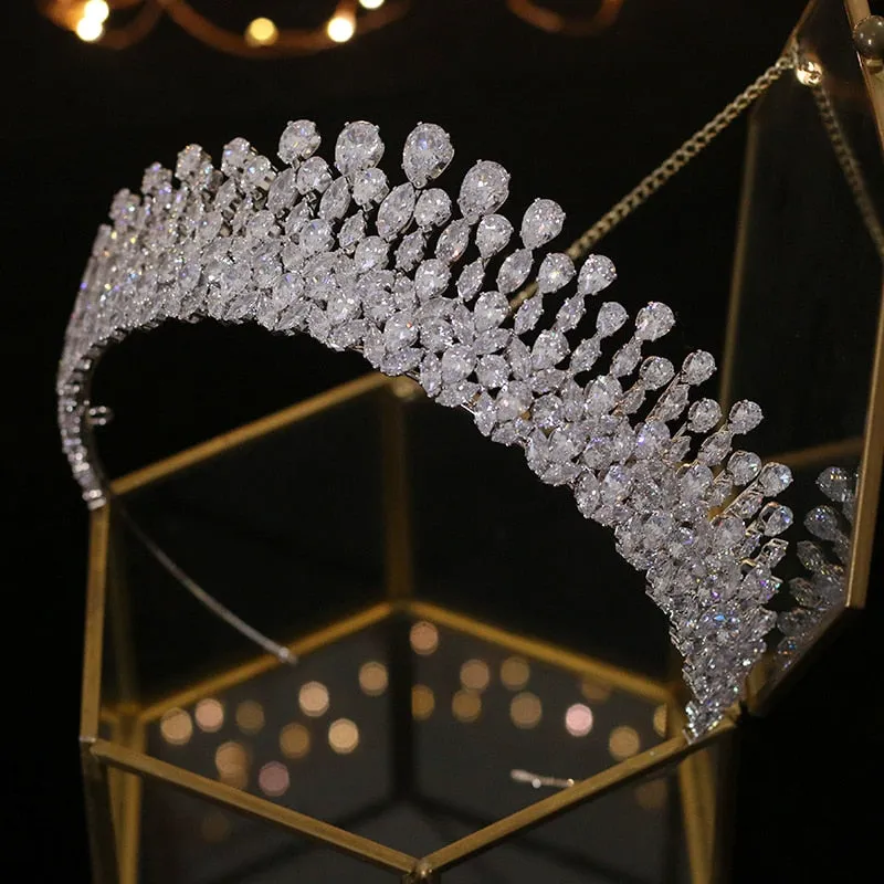 Luxury Tiara Crystal Bridal Crown