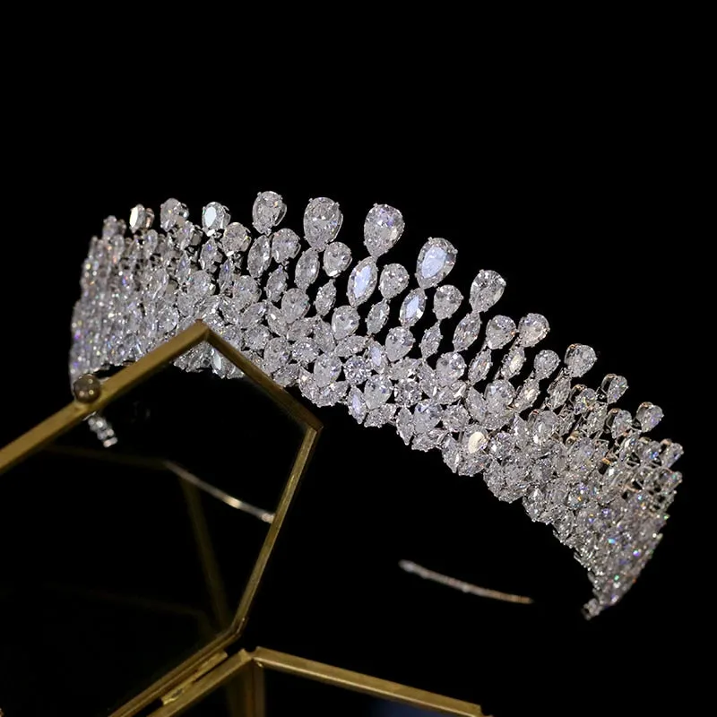 Luxury Tiara Crystal Bridal Crown