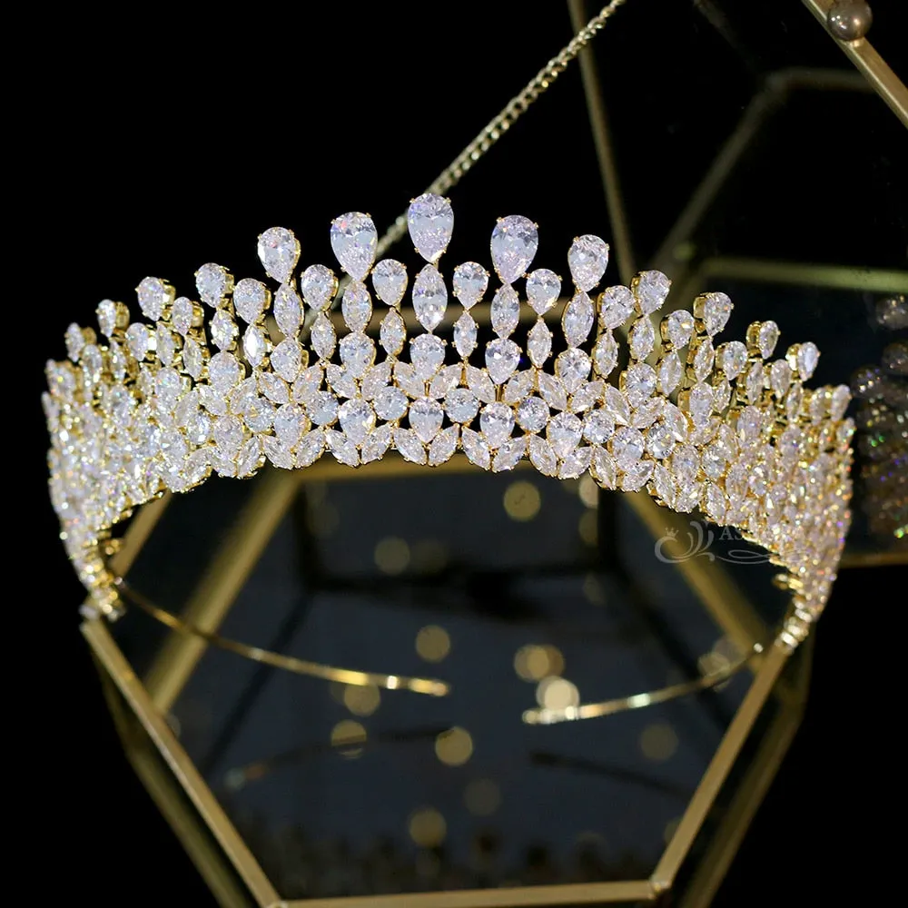 Luxury Tiara Crystal Bridal Crown