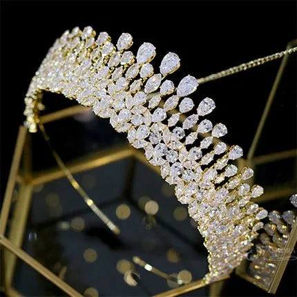 Luxury Tiara Crystal Bridal Crown