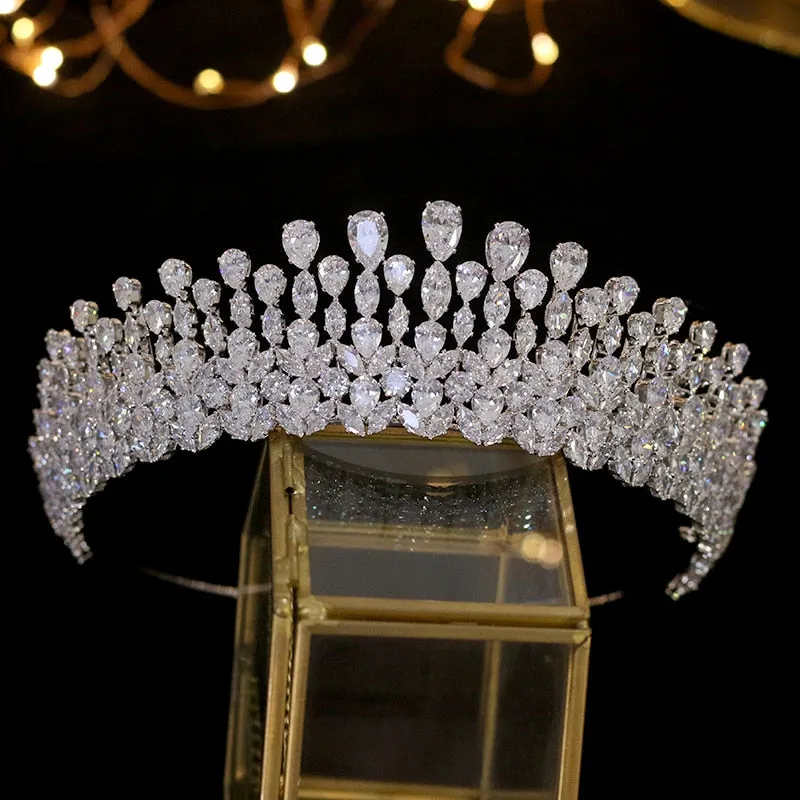 Luxury Tiara Crystal Bridal Crown