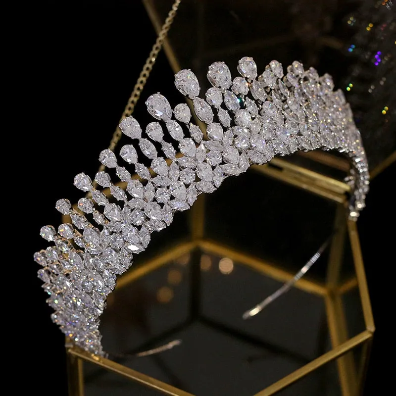 Luxury Tiara Crystal Bridal Crown