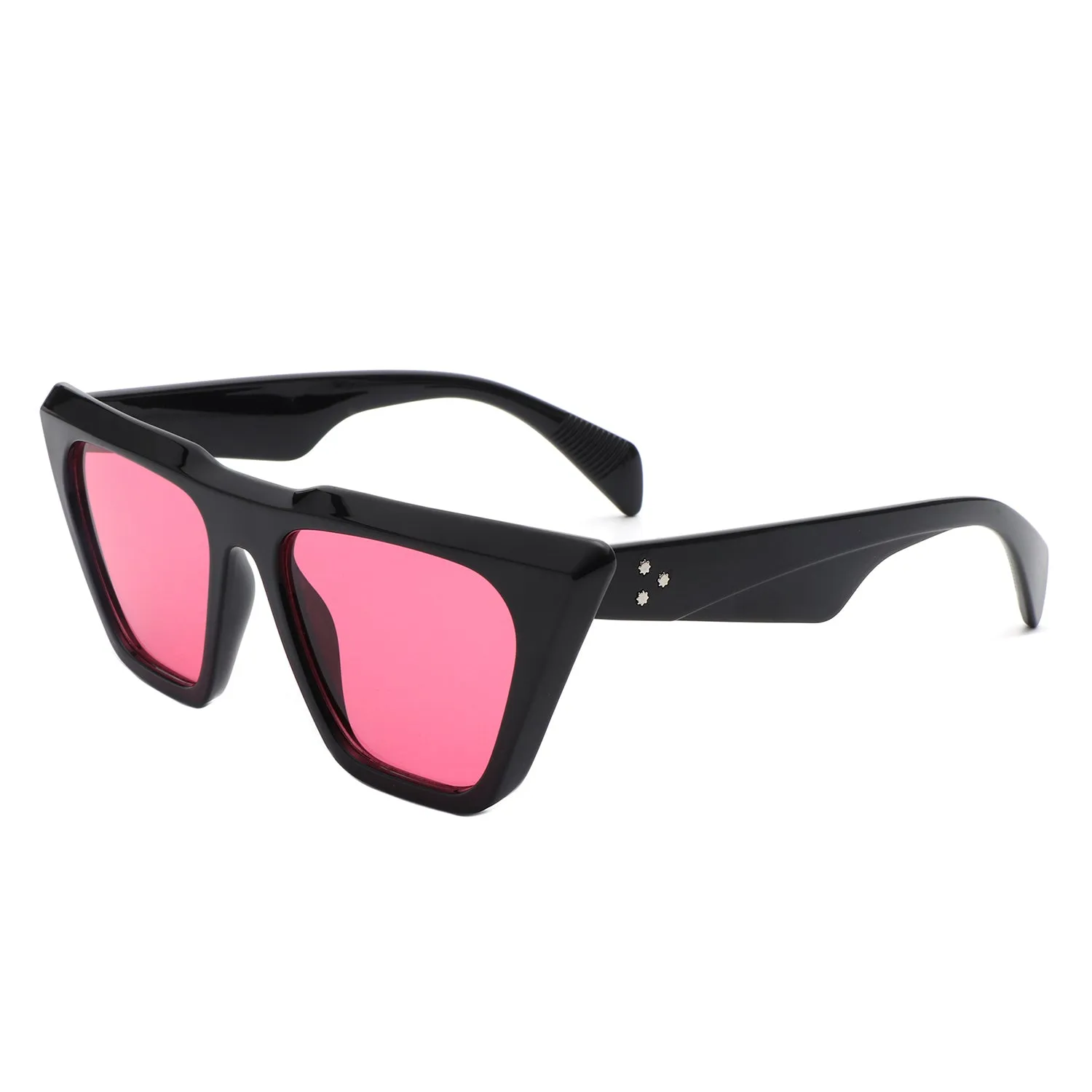 Lyra - Retro Cat Eye Flat Top Square Fashion Sunglasses