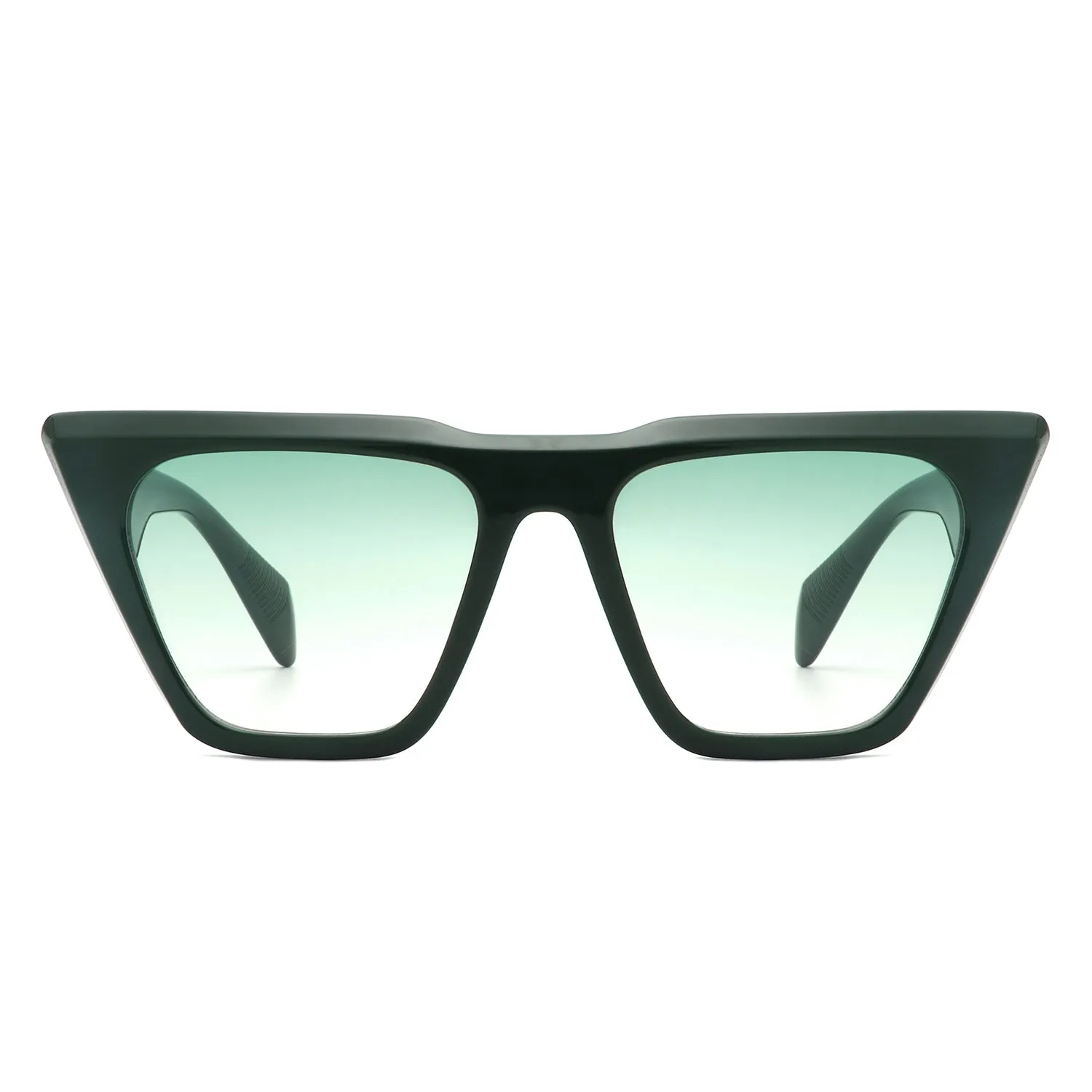 Lyra - Retro Cat Eye Flat Top Square Fashion Sunglasses