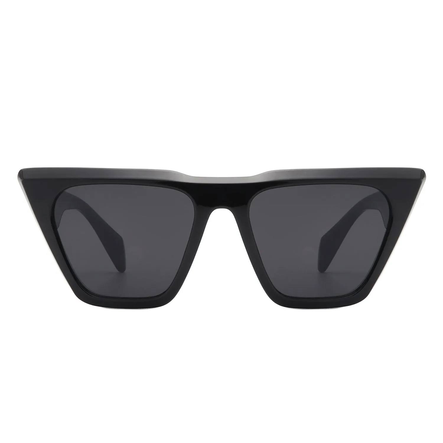 Lyra - Retro Cat Eye Flat Top Square Fashion Sunglasses