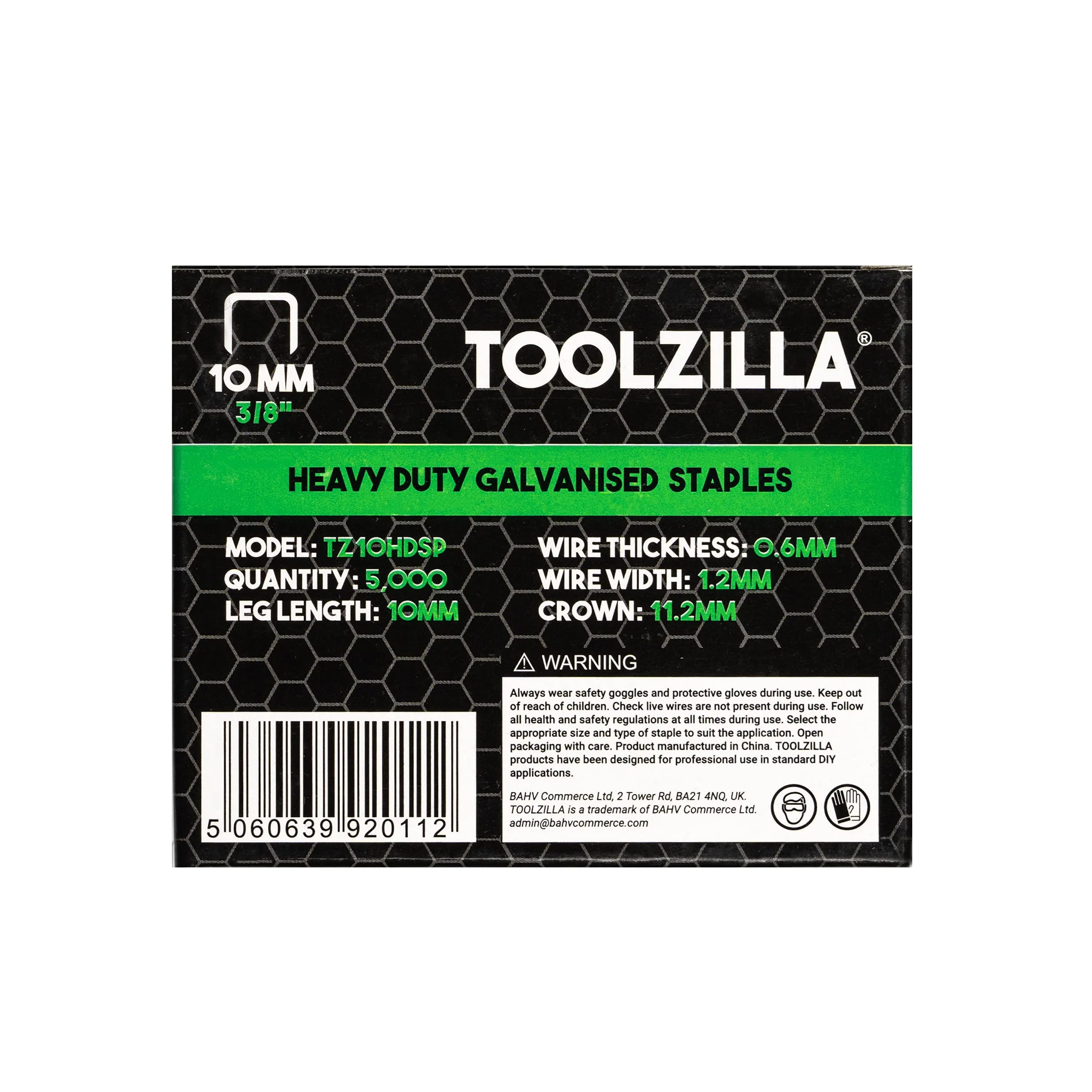 Lzilla Heavy Duty Staples For Staple Gun  Pack Of 5000 Lzilla Galvanized 10mm