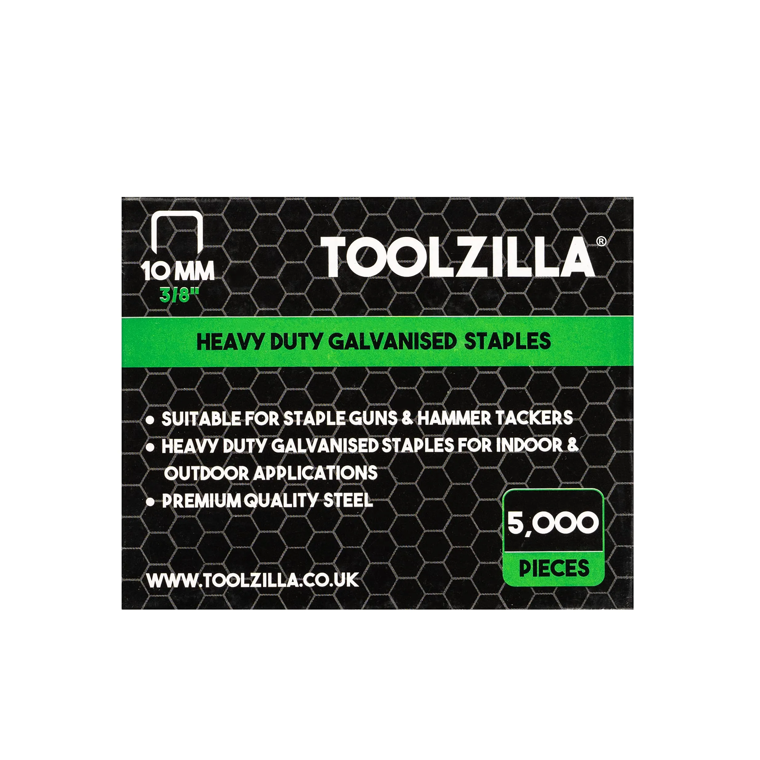 Lzilla Heavy Duty Staples For Staple Gun  Pack Of 5000 Lzilla Galvanized 10mm