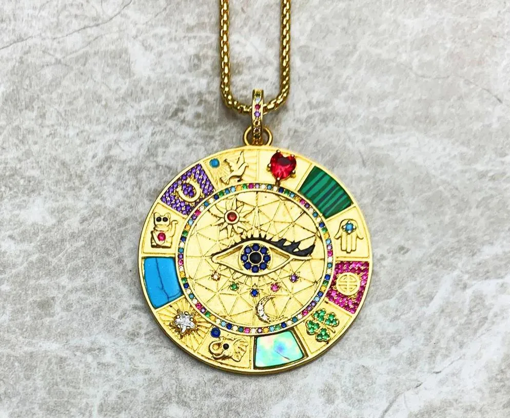 Magical Wheel of Fortune Necklace - 925 Sterling Silver