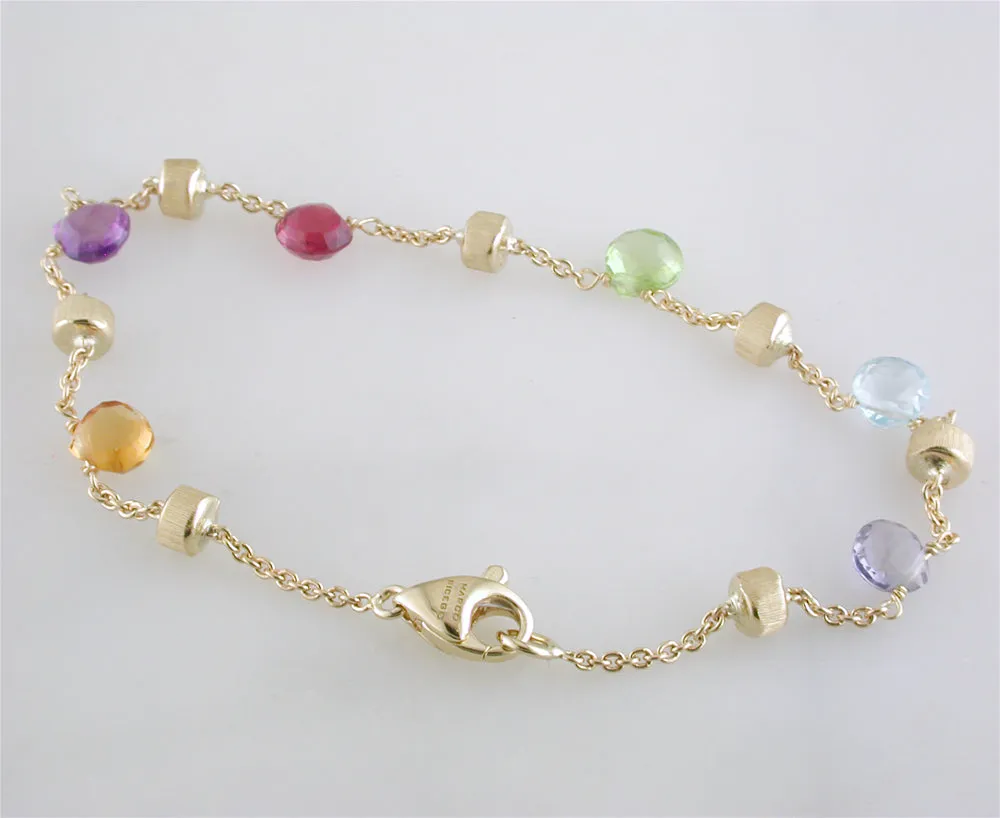 Marco Bicego Paradise Color Gemstone Yellow Gold Bracelet BB765