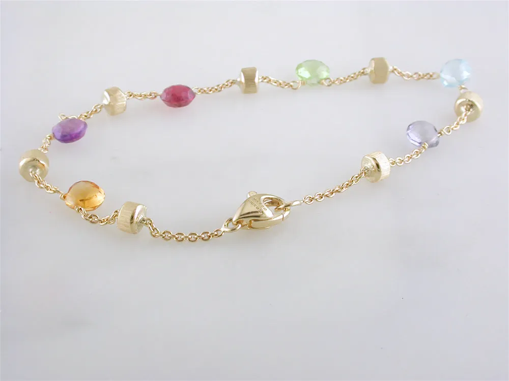 Marco Bicego Paradise Color Gemstone Yellow Gold Bracelet BB765