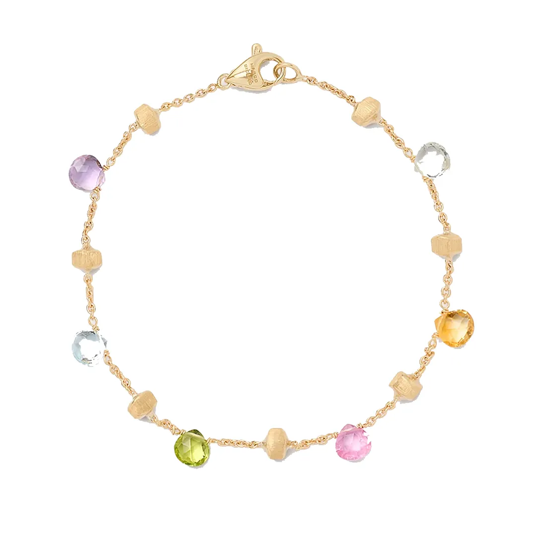 Marco Bicego Paradise Color Gemstone Yellow Gold Bracelet BB765