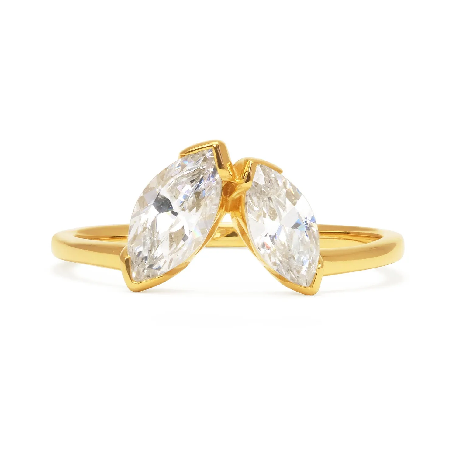 Marquise Diamond Diadem Ethical Gold Ring