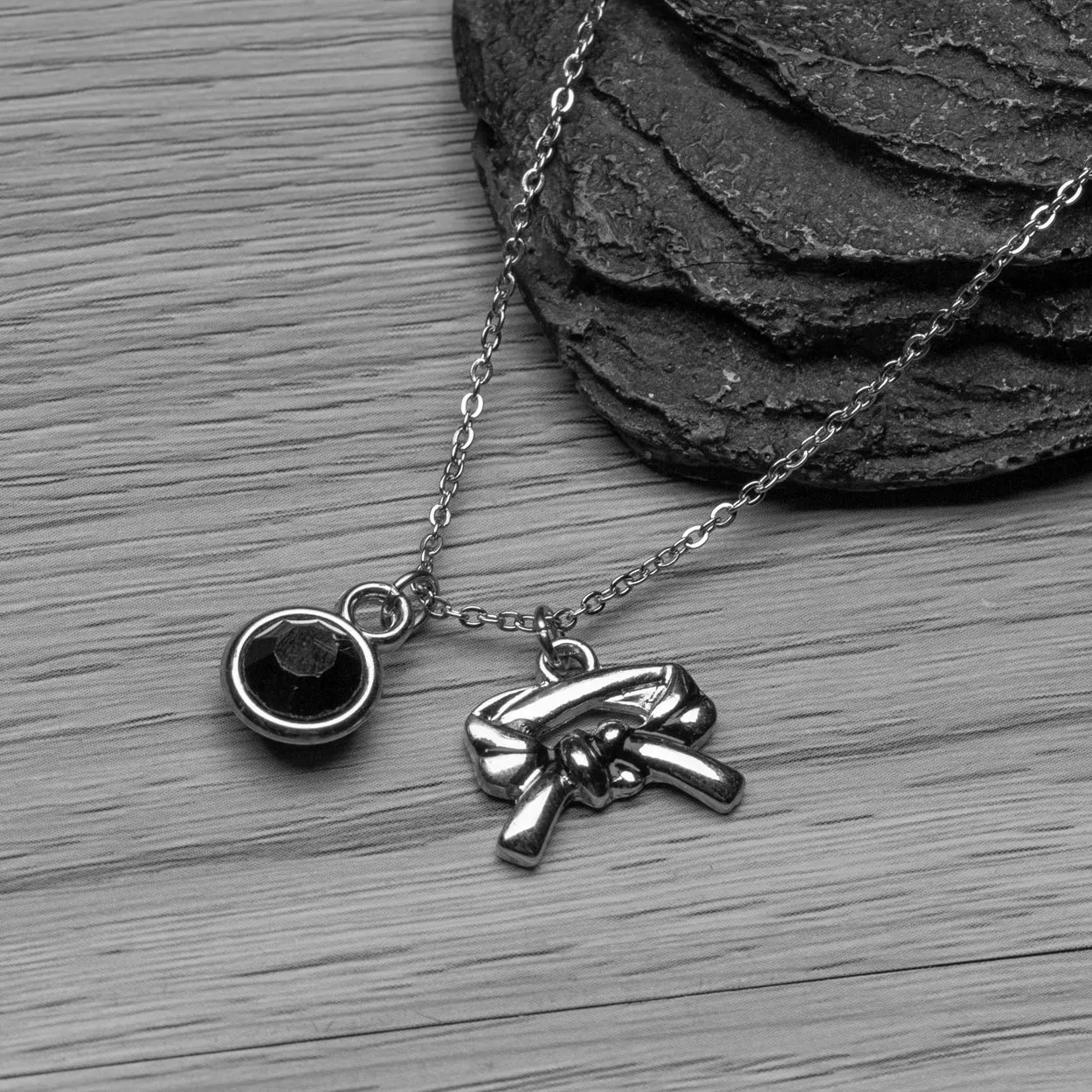 Martial Arts Black Belt Necklace