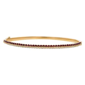 Miiori 18K Rose Gold Ruby and Diamond Bracelet